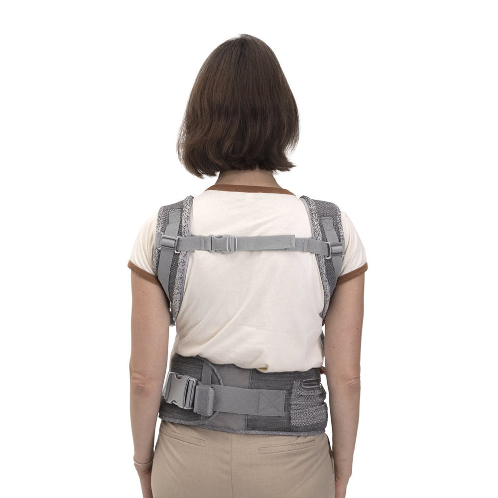 Marsupiu ergonomic multifunctional Chicco Airy Hip Fit 3 in 1, Pebble (Gri), 0 luni+ - gogobaby.ro