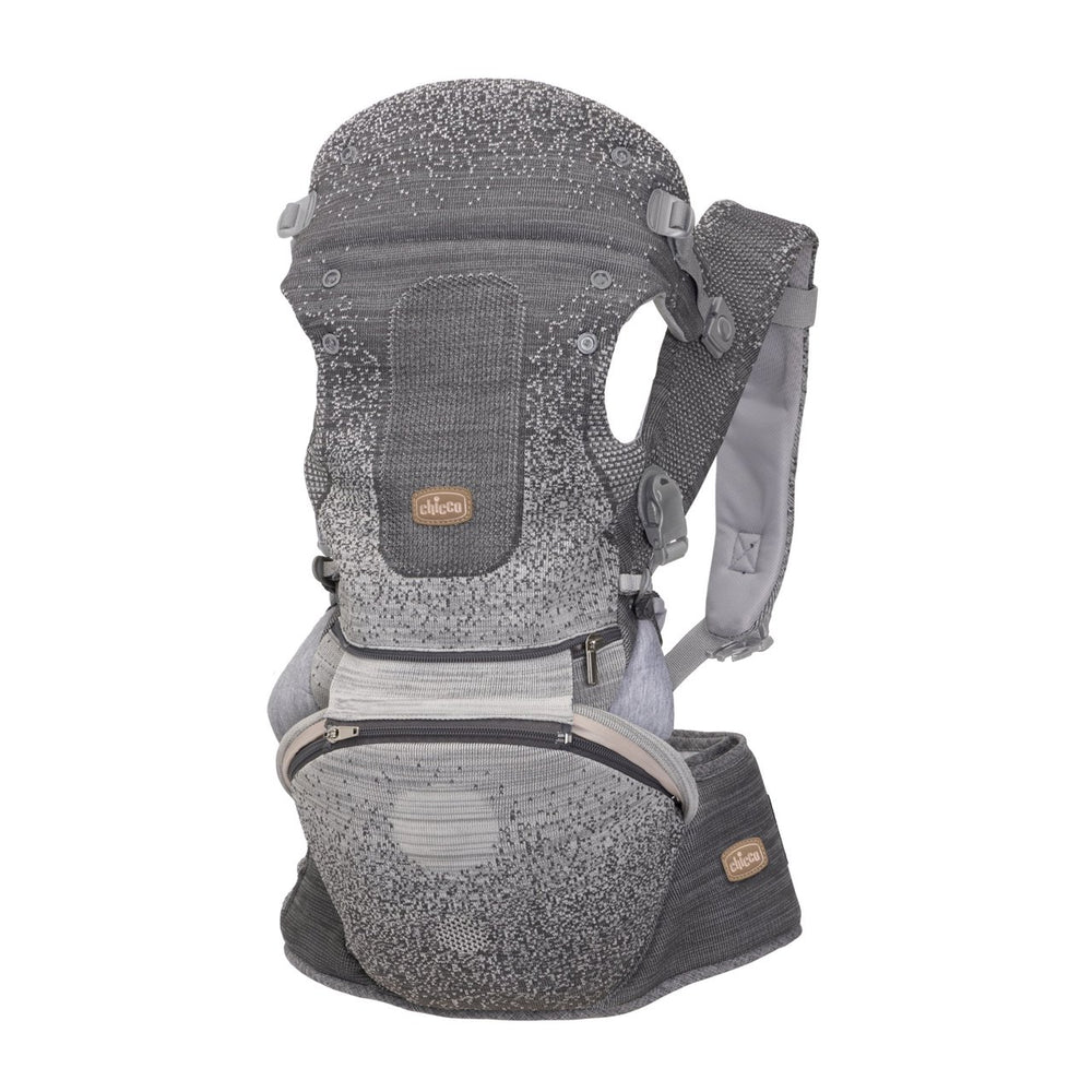 Marsupiu ergonomic multifunctional Chicco Airy Hip Fit 3 in 1, Pebble (Gri), 0 luni+