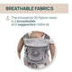 Marsupiu ergonomic multifunctional Chicco Airy Hip Fit 3 in 1, Pebble (Gri), 0 luni+