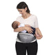 Marsupiu ergonomic multifunctional Chicco Airy Hip Fit 3 in 1, Pebble (Gri), 0 luni+