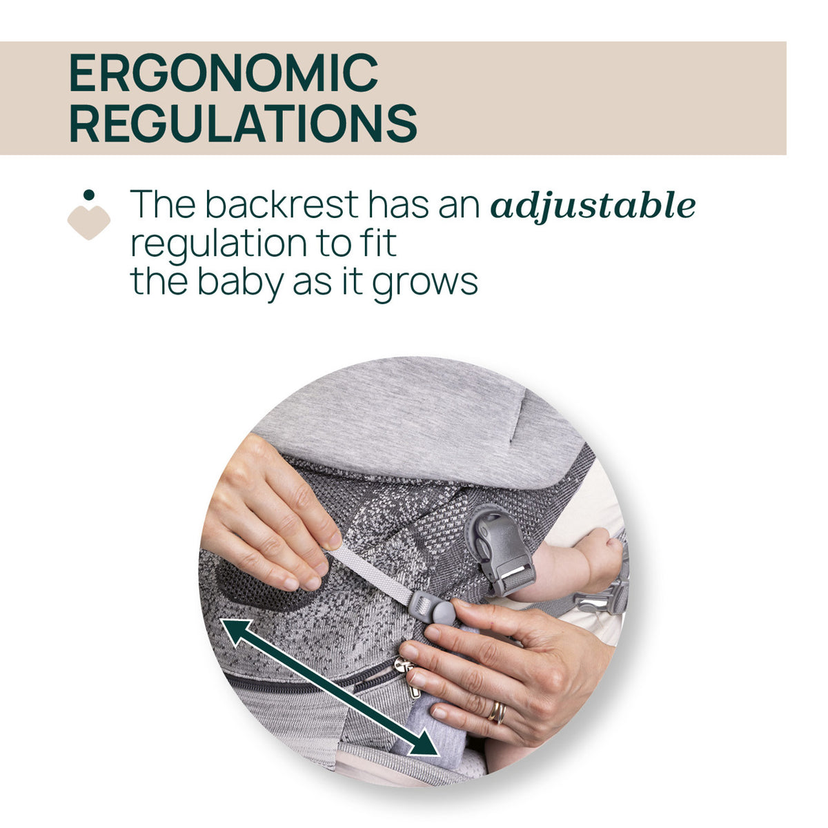Marsupiu ergonomic multifunctional Chicco Airy Hip Fit 3 in 1, Pebble (Gri), 0 luni+ - gogobaby.ro