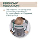 Marsupiu ergonomic multifunctional Chicco Airy Hip Fit 3 in 1, Pebble (Gri), 0 luni+
