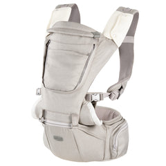 Marsupiu ergonomic multifunctional Chicco Hip Seat cu suport pentru sold, HazelWood (Bej), 0luni+