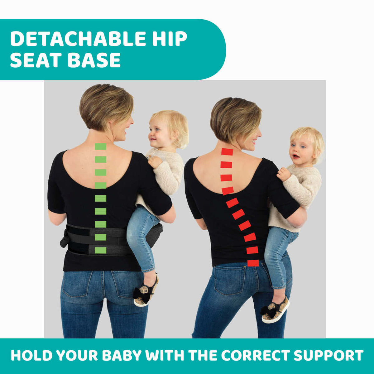 Marsupiu ergonomic multifunctional Chicco Hip Seat cu suport pentru sold, HazelWood (Bej), 0luni+ - gogobaby.ro