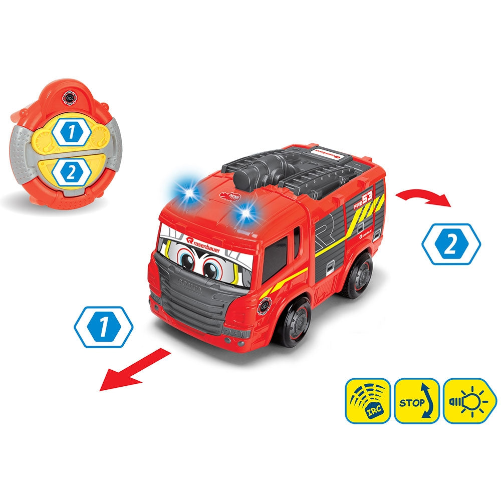 Masina de pompieri Dickie Toys Happy Fire Truck cu telecomanda - gogobaby.ro