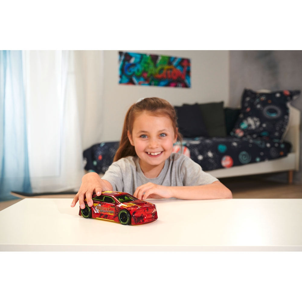 Masina Dickie Toys Beat Breaker 20 cm rosu cu lumini si sunete - gogobaby.ro