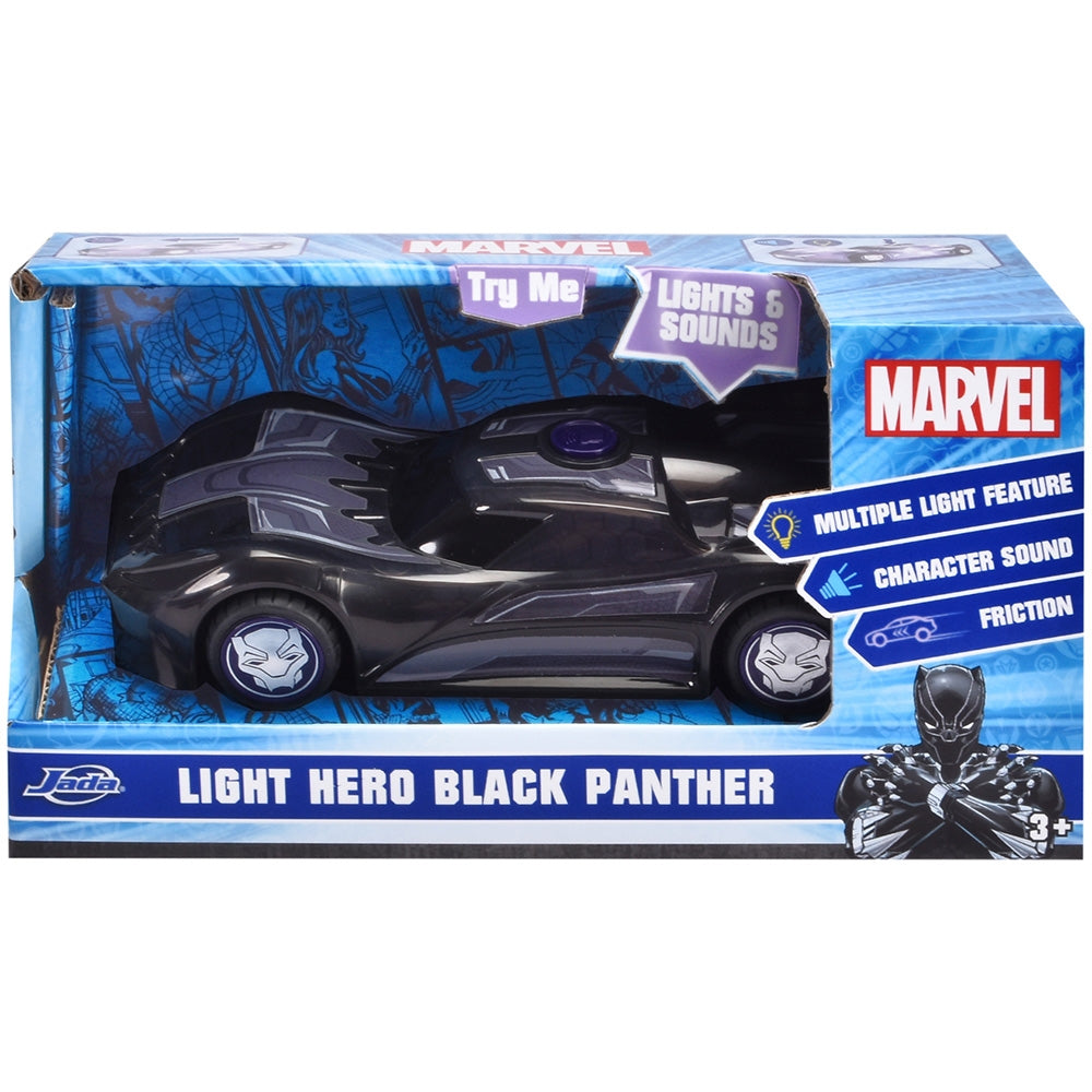 Masina Jada Toys Marvel Light Hero Black Panther 1:32 15 cm - gogobaby.ro