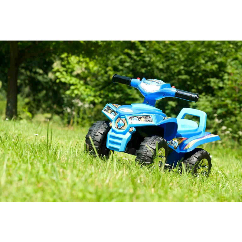 ATV copii, Baby Mix, Masinuta, Cu lumini si muzica, Fara pedale, 60 x 38 x 42 cm, Red - gogobaby.ro
