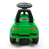 Masinuta de impins, Baby Mix, Racer, Pana la 25 kg, Cu volan, Cu sunete, Cu suport jucarii sub sezut si spatar confortabil, 12 luni+, Green