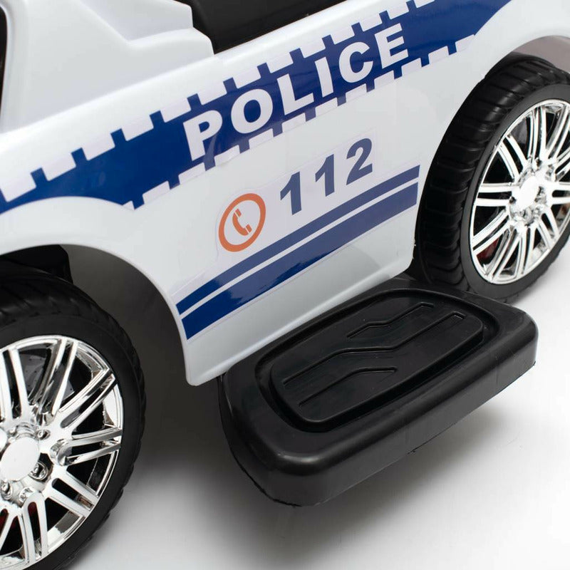 Masinuta de impins, Baby Mix, Police, Cu maner de impins detasabil, Cu protectii laterale, Cu melodii si claxon, Cu suport jucarii sub sezut - gogobaby.ro