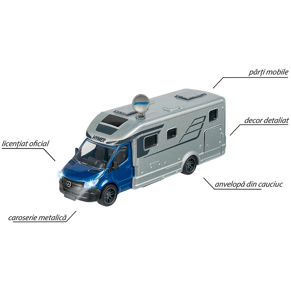 Masinuta Majorette Hymer B-Class Camper cu lumini si sunete - gogobaby.ro