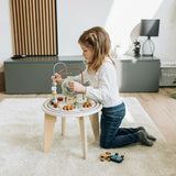 Masuta Montessori cu activitati, Free2Play, Cu multiple activitati, Dezvolta coordonarea ochi-mana, Din lemn, 18 luni+, Think and Play