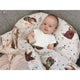 Aparatoare pentru patut, MimiNu, Din bumbac certificat Oeko Tex Standard 100, 180x30 cm, Cu panglici, Teddy Bear On Moon