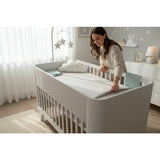 Cearceaf cu elastic, MimiNu, Pentru pat 160x80 cm, Din bumbac certificat Oeko Tex Standard 100, Colectia Royal, Beige