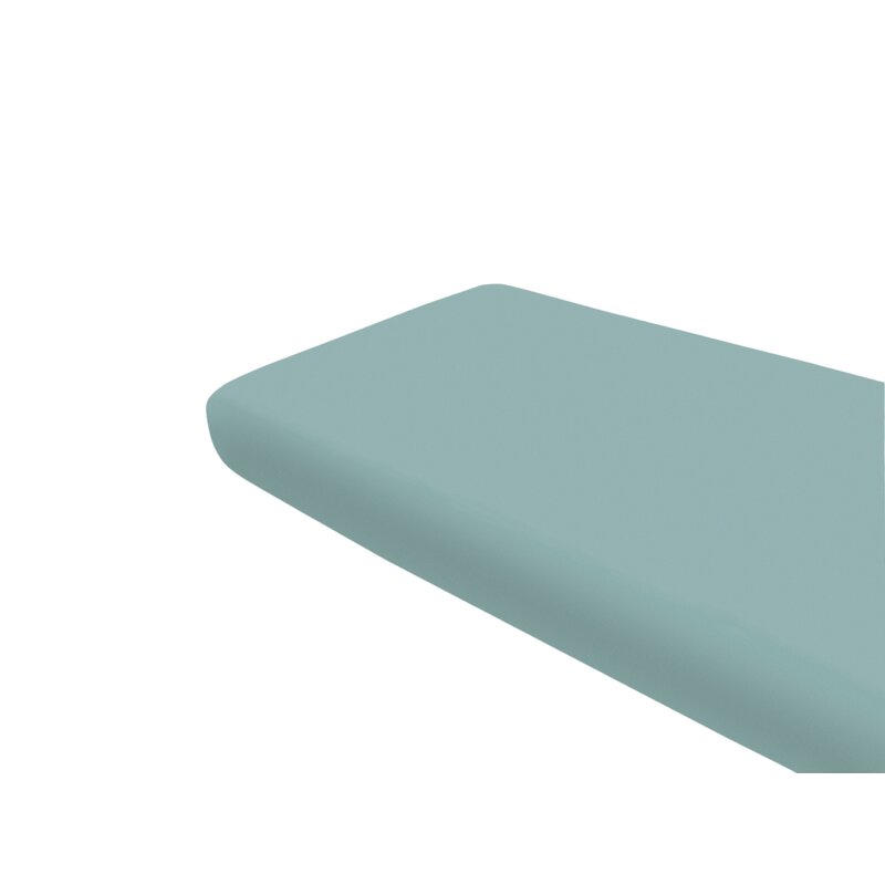 Cearceaf cu elastic, MimiNu, Pentru pat 160x80 cm, Din bumbac certificat Oeko Tex Standard 100, Colectia Royal, Nepal Green - gogobaby.ro