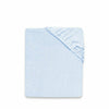 Cearceaf cu elastic, MimiNu, Pentru pat 160x80 cm, Din terry, Material certificat Oeko Tex Standard 100, Light Blue