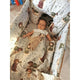 Cearceaf cu elastic, MimiNu, Pentru patut 140X70 cm, Din bumbac certificat Oeko Tex Standard 100, Teddy Bear On Moon