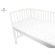 Cearceaf cu elastic, MimiNu, Pentru patut 140X70 cm, Din bumbac certificat Oeko Tex Standard 100, Mini Gray Stars