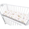 Cearceaf cu elastic, MimiNu, Pentru patut co-sleeper, Luna, Dimensiune 84.5 x 50.5 cm, Din bumbac certificat Oeko Tex Standard 100, Sweet Deer Pink