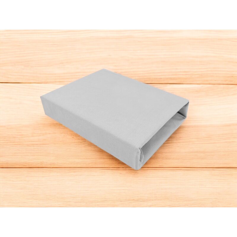 Cearceaf cu elastic, MimiNu, Pentru patut leagan sau patut co-sleeper, Dimensiune 90x40 cm, Din bumbac certificat Oeko Tex Standard 100, Colectia Royal, Grey - gogobaby.ro
