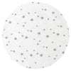 Cearceaf cu elastic, MimiNu, Pentru patut leagan sau patut co-sleeper, Dimensiune 90x40 cm, Din bumbac certificat Oeko Tex Standard 100, Mini Gray Stars
