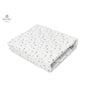 Cearceaf cu elastic, MimiNu, Pentru patut leagan sau patut co-sleeper, Dimensiune 90x40 cm, Din bumbac certificat Oeko Tex Standard 100, Mini Gray Stars