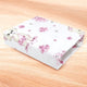 Cearceaf cu elastic, MimiNu, Pentru patut leagan sau patut co-sleeper, Dimensiune 90x40 cm, Din bumbac certificat Oeko Tex Standard 100, Design, Pink Ballerina