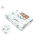 Cearceaf cu elastic, MimiNu, Pentru patut leagan sau patut co-sleeper, Dimensiune 90x40 cm, Din bumbac certificat Oeko Tex Standard 100, Lulu Natural