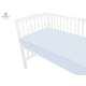 Cearceaf cu elastic, MimiNu, Jerse, Pentru patut 140X70 cm, Material certificat Oeko Tex Standard 100, Light Blue