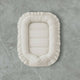 Cosulet bebelus, MimiNu, Pentru dormit, Baby Nest 55 x 75 cm, Cu Volanase, Husa 100% bumbac, Din bumbac certificat Oeko Tex Standard 100, Colectia Royal, Beige