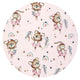 Halat de baie, MimiNu, Cu urechi, 6 - 24 luni, Moale, Cu buzunare, Cu cordon, Din bumbac si thermo fleece, Materiale certificate Oeko Tex Standard 100, Design, Little Ballerina Pink