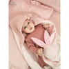 Halat de baie, MimiNu, Cu urechi, 6 - 24 luni Moale, Cu volanase, Cu buzunare, Cu cordon, Din bumbac si thermo fleece, Materiale certificate Oeko Tex Standard 100, Colectia Royal, Powder Pink