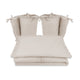 Lenjerie patut cu 4 piese, MimiNu, Pentru patut 120x60 cm, Cu doua protectii laterale, Cu volanase, Din bumbac certificat Oeko Tex Standard 100, Colectia Royal, Beige