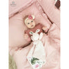 Lenjerie patut cu 4 piese, MimiNu, Pentru patut 120x60 cm, Cu doua protectii laterale, Cu volanase, Din bumbac certificat Oeko Tex Standard 100, Colectia Royal, Powder Pink