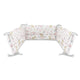 Lenjerie patut cu 4 piese, MimiNu, Pentru patut 120x60 cm, Cu doua protectii laterale, Din bumbac certificat Oeko Tex Standard 100, Sweet Deer Pink