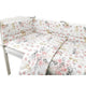 Lenjerie patut cu 4 piese, MimiNu, Pentru patut 120x60 cm, Cu doua protectii laterale, Din bumbac certificat Oeko Tex Standard 100, Sweet Deer Pink