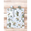 Organizator pentru patut si leagan, MimiNu, Din bumbac certificat Oeko Tex Standard 100, 3 compartimente, 53x46 cm, Design, Pirates Blue