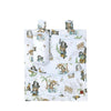 Organizator pentru patut si leagan, MimiNu, Din bumbac certificat Oeko Tex Standard 100, 3 compartimente, 53x46 cm, Design, Pirates Blue