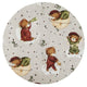 Paturica de infasat, MimiNu, Cu doua fete, Cu multiple utilizari, Cu inchidere arici velcro, Dimensiune 75x75 cm, Din bumbac certificat Oeko Tex Standard 100, Teddy Bear On Moon