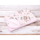 Paturica moale, MimiNu, Cu doua fete, Dimensiune 75x100 cm, Din bumbac certificat Oeko Tex Standard 100, Design, Little Ballerina Pink