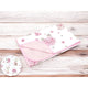 Paturica moale, MimiNu, Cu doua fete, Dimensiune 75x100 cm, Din bumbac certificat Oeko Tex Standard 100, Design, Pink Ballerina
