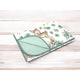 Paturica moale, MimiNu, Cu doua fete, Dimensiune 75x100 cm, Din bumbac certificat Oeko Tex Standard 100, Sweet Deer Mint