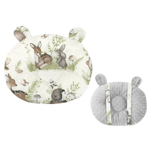 Perna bebelusi, MimiNu, Ursulet, Multifunctionala, Cu doua fete, Tesatura pufoasa minky si bumbac, Materiale certificate Oeko Tex Standard 100, Design, Minky Calm Forest Natural - gogobaby.ro