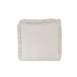 Perna clasica de dormit, MimiNu, Cu husa detasabila cu fermoar, Din bumbac certificat Oeko Tex Standard 100, 40x40 cm, Colectia Royal, Beige
