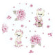 Perna pentru alaptat, MimiNu, Tip manson, Din bumbac certificat Oeko Tex Standard 100, 25 cm, Design, Pink Ballerina