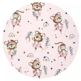 Protectie textila, MimiNu, Pentru carucior, scaun auto si scaun de bicicleta, Cu perna Butterfly, Materiale certificate Oeko Tex Standard 100, Minky Little Ballerina Pink