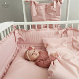 Sac de dormit, MimiNu, Pentru bebelusi, De iarna, Cu volanase, Din bumbac certificat Oeko Tex Standard 100, Cu fermoar lateral, Cu capse pe umar, 70 cm, 0 - 6 luni, 2.5 Tog, Colectia Royal, Powder Pink