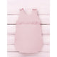 Sac de dormit, MimiNu, Pentru bebelusi, De iarna, Cu volanase, Din bumbac certificat Oeko Tex Standard 100, Cu fermoar lateral, Cu capse pe umar, 70 cm, 0 - 6 luni, 2.5 Tog, Colectia Royal, Powder Pink
