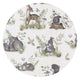 Salteluta pentru carucior, MimiNu, Reversibila, Cu doua fete, Din catifea si bumbac, Materiale certificate Oeko Tex Standard 100, 78 x 34 cm, Design, Calm Forest Natural/Nugat
