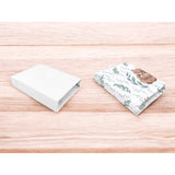 Set 2 cearceafuri cu elastic, MimiNu, Pentru patut leagan sau patut co-sleeper, 90x50 cm, Din bumbac, Material certificat Oeko Tex Standard 100, White and Lulu Natural
